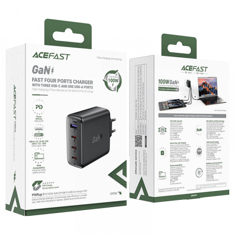 Încărcător A94 PD100W GaN 2 (3×USB-C + USB-A) – Putere avansată pentru toate dispozitivele tale [5]