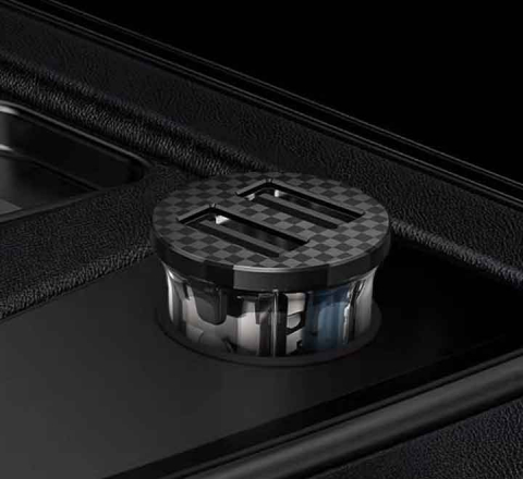 Încărcător auto HOCO DZ3, 2 x USB, 5V/2.4A, design transparent [2]