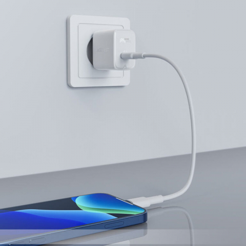 Încărcător PD30W A21 (USB-C) alb (UE) – încărcător 30W, USB-C, GaN, alb [1]