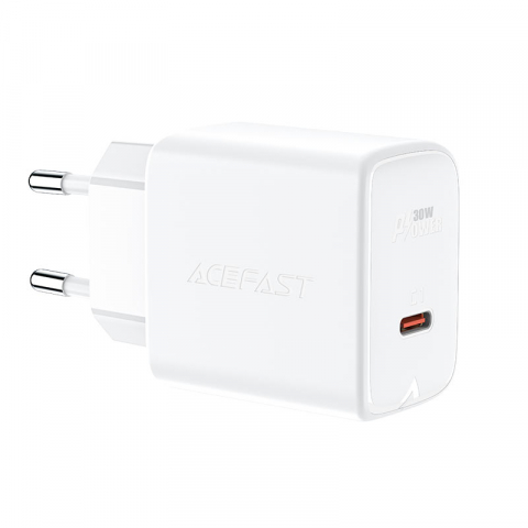 Fără cablu - Încărcător PD30W A21 (USB-C) alb (UE) – încărcător 30W, USB-C, GaN, alb