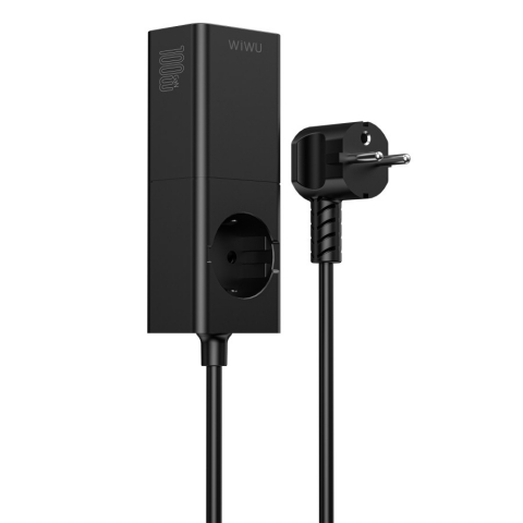 Prelungitor - Încărcător rapid 100W GaN Power Strap Wi-S004 – Încărcare USB-C, USB-A | Mobishop.md