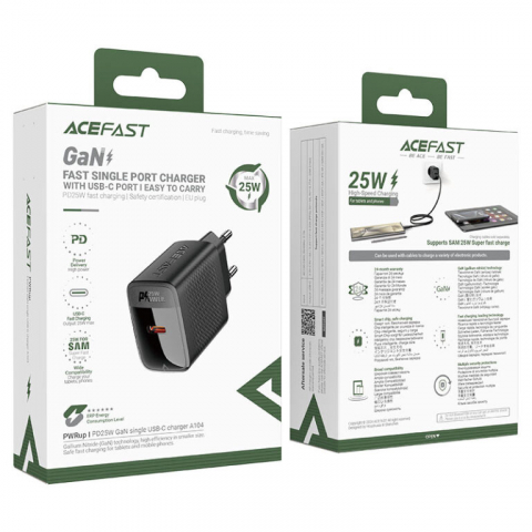 Зарядное устройство USB-C GaN 25W A104 — Мощность в компактном корпусе [6]