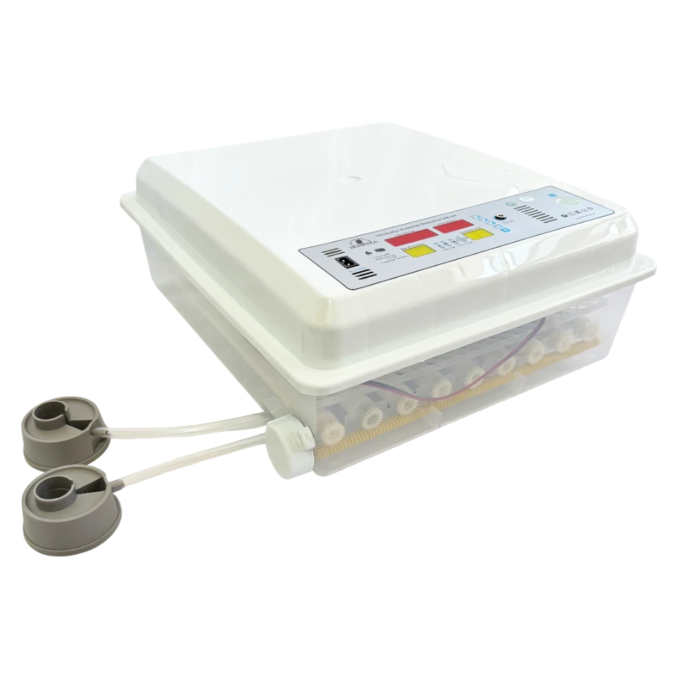 Incubatoare - Incubator pentru ouă Demetra DM-64 + CADOU Încălzitor pentru pui Demetra FAN-1 – Eclozare eficientă și sigură cu 98% rată de succes!