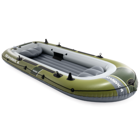 INTEX Barcă gonflabilă “Seahawk 4” cu vâsle și pompă, 351×145×48 cm [1]