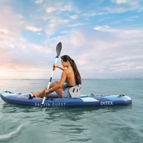 Надувной каяк INTEX “Dakota Quest” с веслом, насосом и рюкзаком, 320×89×20 см [4]