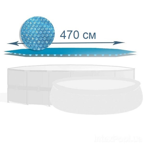 Huse pentru piscine - INTEX Husă solară D 470 cm pentru piscine rotunde cu diametrul de 488 cm