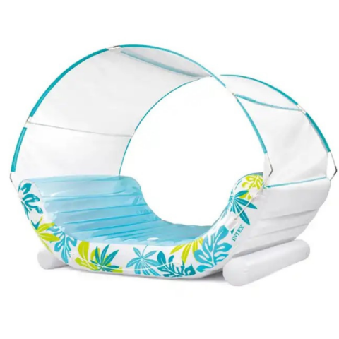 INTEX Plută-saltea gonflabilă Tropical Lounge cu baldachin 224x150x165cm, până la 200kg [4]