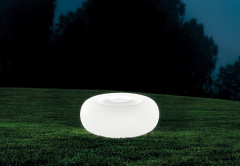 INTEX Puf gonflabil cu lumină LED 86х33 cm pe baterii, cu încărcare USB [3]