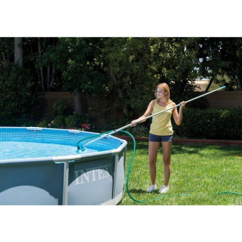 INTEX Set de curățare a piscinei: mâner telescopic de 239 cm, plasă, duză de aspirare cu pungă [3]
