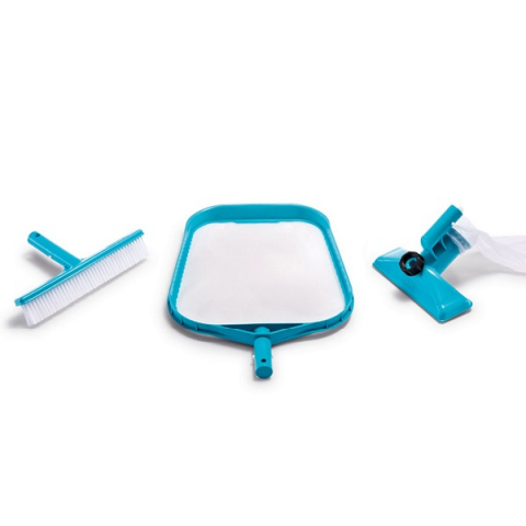 Accesorii piscine - INTEX Set de curățare a piscinei: plasă, perie, duză de aspirare cu sac