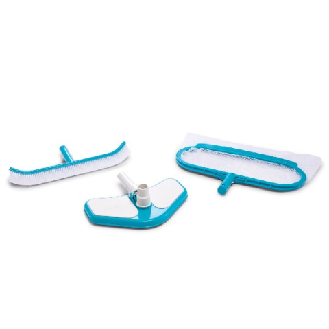 Accesorii piscine - INTEX Set de curățare “Deluxe” pentru piscină: plasă, perie, duză de aspirare
