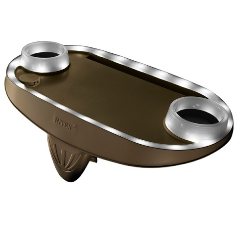 Accesorii piscine SPA - INTEX Tavă iluminată cu LED 45x26x16 cm pentru piscine-SPA, cu suport pentru tabletă și 2 suporturi pentru pahare.