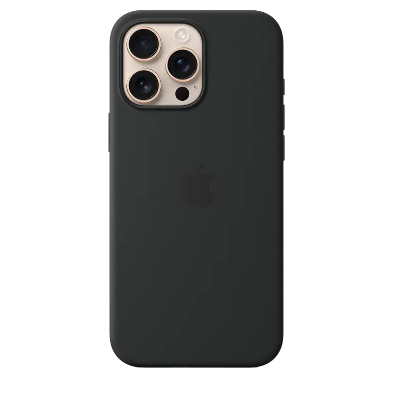 iPhone 16 Pro Max - iPhone 16 Pro Max Silicone Case with MagSafe-Black,ModelA3313