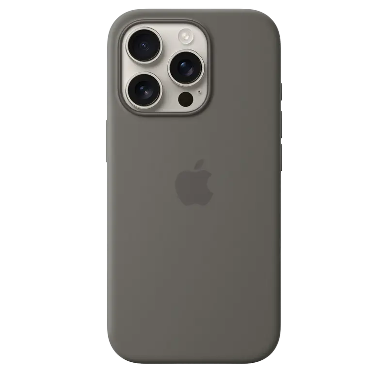 iPhone 16 Pro - iPhone 16 Pro Silicone Case with MagSafe-Stone Gray,ModelA3313