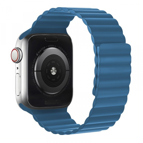 Electronice - iWatch WA07 Seria Flexibilă curea din silicon cu linkuri (38/40/41mm) albastră