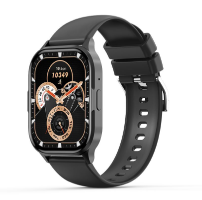 Ceasuri inteligente - J10 AMOLED Screen Star Mist Magnetic Square Smart Sports Talking Watch Black