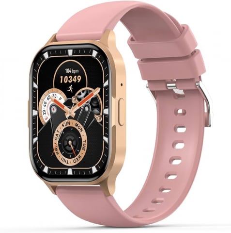 Ceasuri inteligente - J10 AMOLED Screen Star Mist Magnetic Square Smart Sports Talking Watch Pink