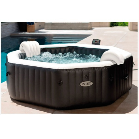 Intex Jacuzzi SPA gonflabil Jet & Bubble Deluxe Octagon 218x71 cm, 1098L, 6 persoane, cu hidromasaj și generator de clor [3]