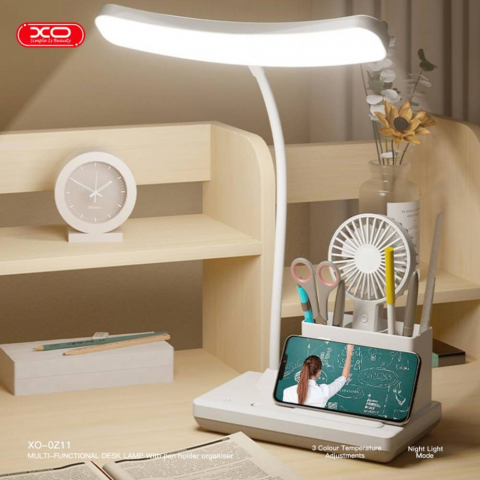 Decor - Lampă de Birou 3-Culori cu Viteză Reglabilă și Lumină de Noapte 2400mAh – Lumină LED Birou OZ11