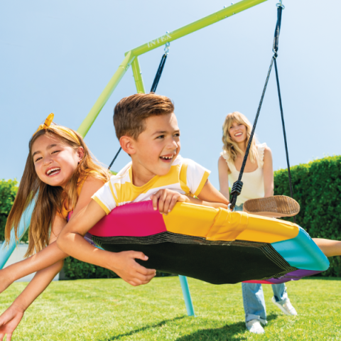 Leagăn-cuib pentru copii INTEX 140 x 81 x 81 cm – Distracție și relaxare în siguranță [2]