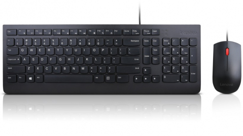 Calculatoare - Lenovo Essential Wired Keyboard and Mouse Combo, USB, Black.