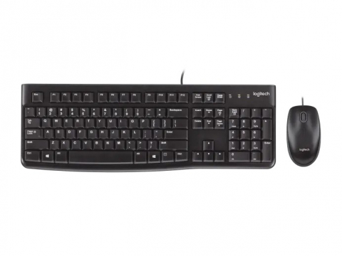 Calculatoare - Logitech Desktop MK120 USB, Keyboard + Mouse, US black