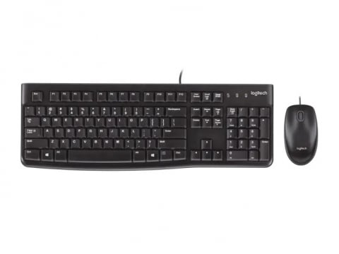 Calculatoare - Logitech Desktop MK120 USB, Keyboard + Mouse, US INT'L - EER, black