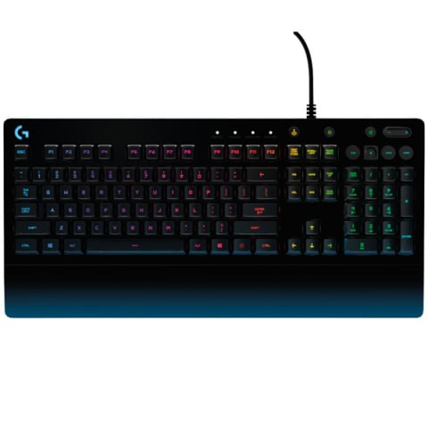 Calculatoare - Logitech Gaming Keyboard G213 Prodigy, Mech-Dome, Spill resistance, Media controls, RGB, Integrated palm rest, Adjustable feet, Anti-ghosting, Game Mode, USB, Black, RU layout