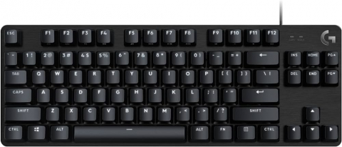 Calculatoare - Logitech Mechanical Gaming Keyboard G413 TKL SE Corded,  PBT Keycaps, Aluminum top case, White backlighting, BLACK - US INT'L - USB - TACTILE
