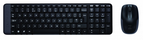 Calculatoare - Logitech Wireless Combo MK220, Keyboard & Mouse, USB, US INT'L EER, Retail