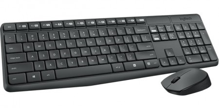 Calculatoare - Logitech Wireless Combo MK235, Keyboard & Mouse, USB, Retail INTNL - US Intrernational layout
