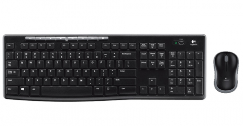 Calculatoare - Logitech Wireless Combo MK270, Multimedia Keyboard & Mouse, USB, Retail,  EER - US International