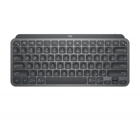 Calculatoare - Logitech Wireless MX Keys Mini Minimalis Illuminated Keyboard, Logitech Unifying 2.4GHz wireless technology, Bluetooth Low Energy, Rechargeable with USB type C, Graphite - US INT'L
