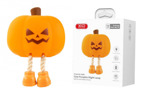 Lumină Pat Dovleac din Silicon 500mAh – Lumină LED Decor OZ08 [2]