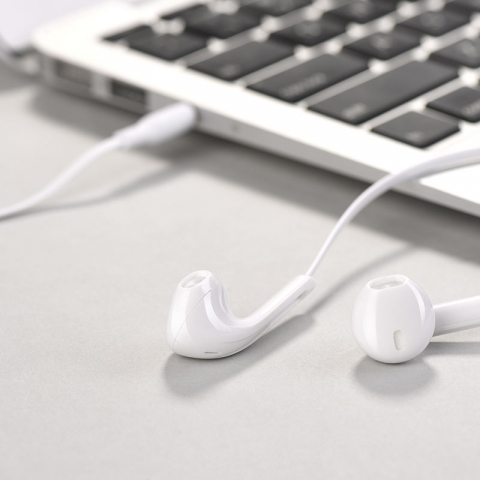 Электроника - M39 Rhyme sound earphones with microphone white