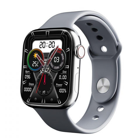 Ceasuri inteligente - M50 magnetic suction intelligent sports call watch 45mm Silver