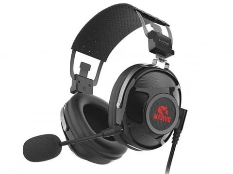 Gaming - Marvo Headset Wired Gaming HG9053, USB 7.1, Red Backlight