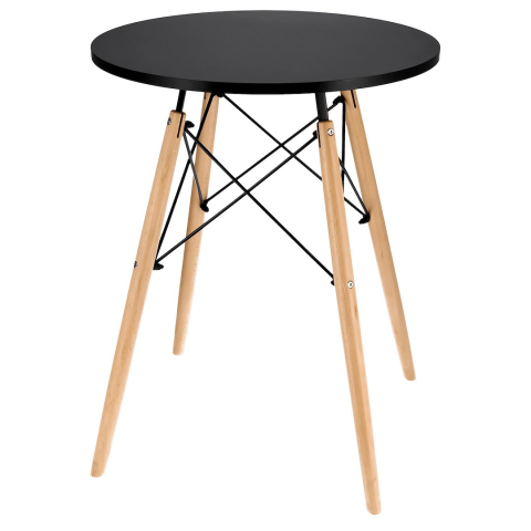 Mese de cafea - Круглый стол Jumi 60×60×74 см – Скандинавский стиль для современного интерьера