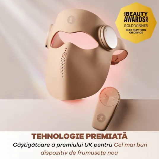 Mască LED Wireless Me Time Ritual – 3 lumini profesionale (roșie + albastră + infraroșie), full-face, silicon medical, 10 min/zi pentru piele ca la 30 de ani [3]