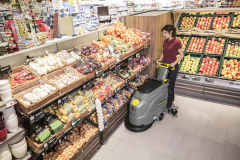Mașină de spălat/frecat pardoseli Kärcher BD 43/25 C Classic Bp Pack 90Ah Li (24 V, 90 Ah Li-Ion, Lățime 43 cm, 1720 m²/h, Antracit) [1]