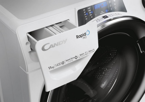 Mașină de spălat rufe Candy RP 4116BWMBC/1-S (11 kg, 1400 rot/min, Inverter, Abur, Wi-Fi hOn, Clasa A) [5]