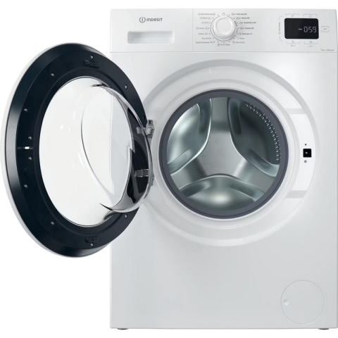 Mașină de spălat rufe Indesit IM 864 MY (8 kg, 1400 RPM, Clasa A, Curățare cu abur, Program rapid 14 min, Alb) [1]