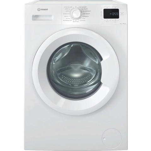 Electrocasnice - Mașină de spălat rufe Indesit IM 864 MY (8 kg, 1400 RPM, Clasa A, Curățare cu abur, Program rapid 14 min, Alb)