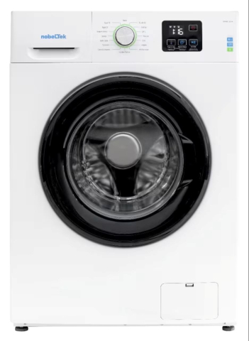 Mașini de Spălat Rufe - Mașină de spălat rufe slim Nobeltek NWM612E-W (6 kg, 1200 RPM, Adâncime 44 cm, Clasa E, Curățare tambur, Alb)