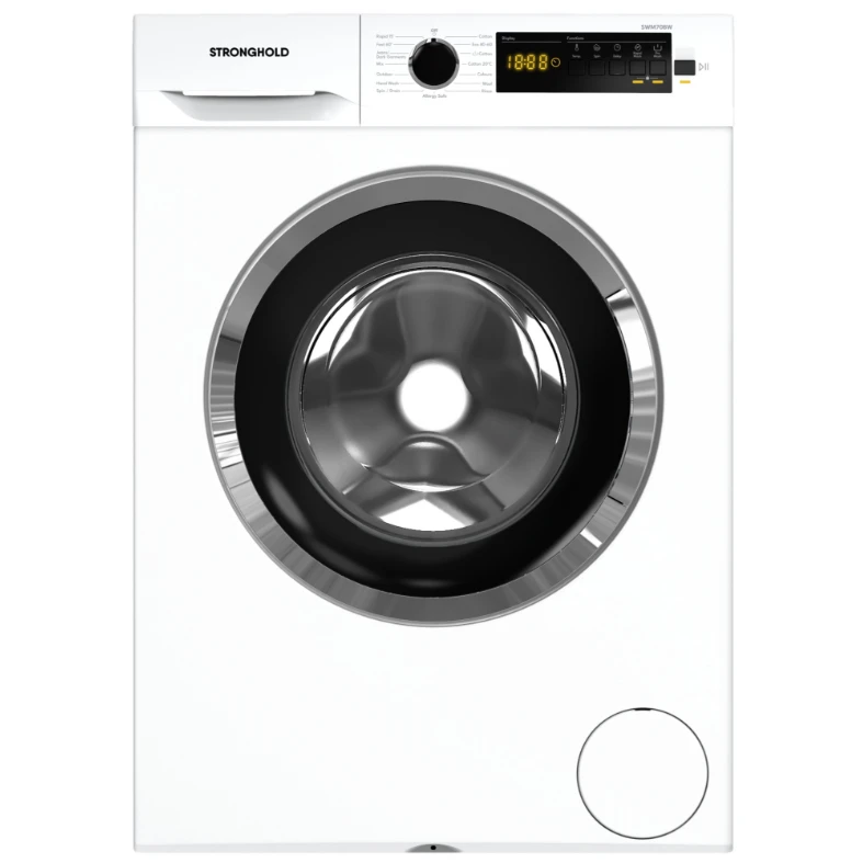 Electrocasnice mari - Mașină de spălat rufe Stronghold SWM70BW (7 kg, 1000 RPM, Clasa D, 15 Programe, Alb/Negru-Crom)