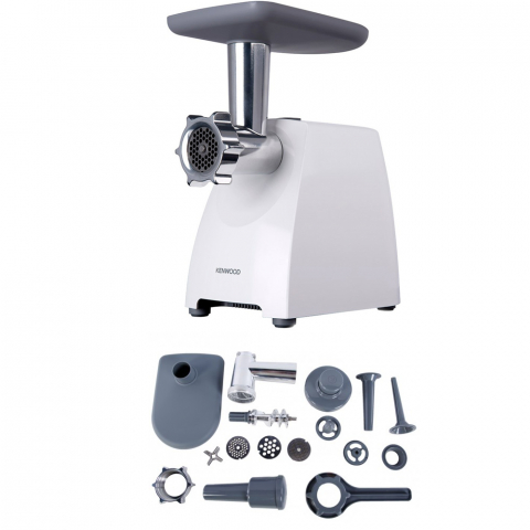 Meat Mincer Kenwood MG 360Putere:  1400 WMaterialul carcasei:  Plastic Capacitatea de mărunșire :  1,5 kg/mFuncție revers:  ДаProtecție la suprasarcină:  ДаAccesoriu pentru cârnați:  Да [5]