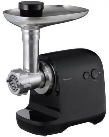Meat Mincer Panasonic MK-GX1710KTQPutere:  1700 WMaterialul carcasei:  Oțel Inoxidabil, Plastic Capacitatea de mărunșire :  3 kg/mFuncție revers:  ДаAccesoriu pentru cârnați:  Да [1]