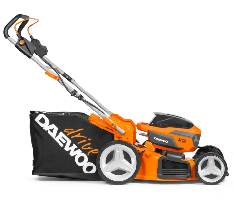 Mașină de tuns gazonul cu acumulator DAEWOO DLM 5042Li SET (2×21V, 2×4Ah, Motor Brushless 1300W, 47 cm, Coș 65L) [3]