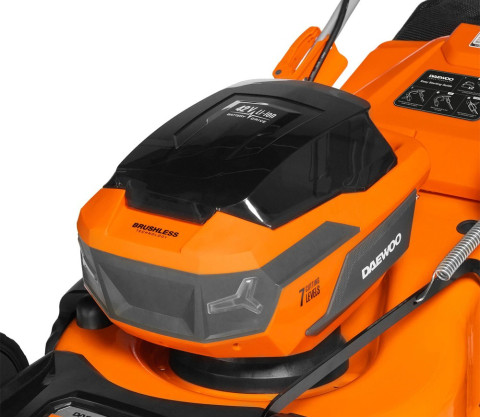 Mașină de tuns gazonul cu acumulator DAEWOO DLM 5042Li SET (2×21V, 2×4Ah, Motor Brushless 1300W, 47 cm, Coș 65L) [6]