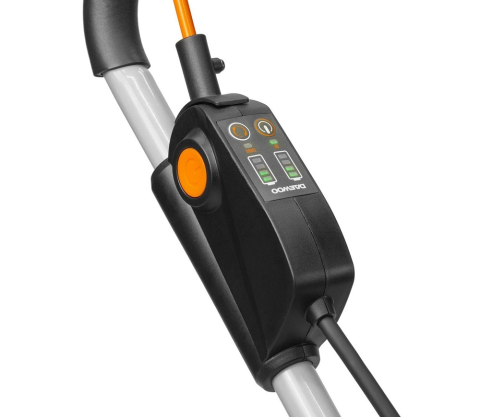 Mașină de tuns gazonul cu acumulator DAEWOO DLM 5042Li SET (2×21V, 2×4Ah, Motor Brushless 1300W, 47 cm, Coș 65L) [12]